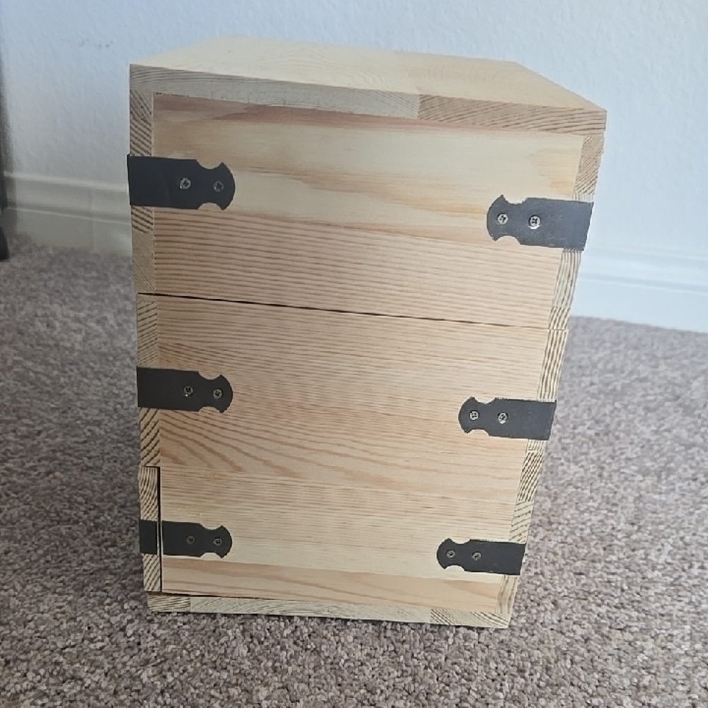 Unfinished Wooden Oil Storage Box - Picture 6 of 7